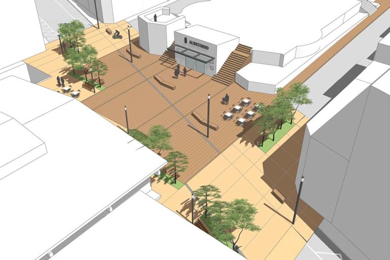Ponteareas humanizará o entorno da Praza de Abastos e Auditorio