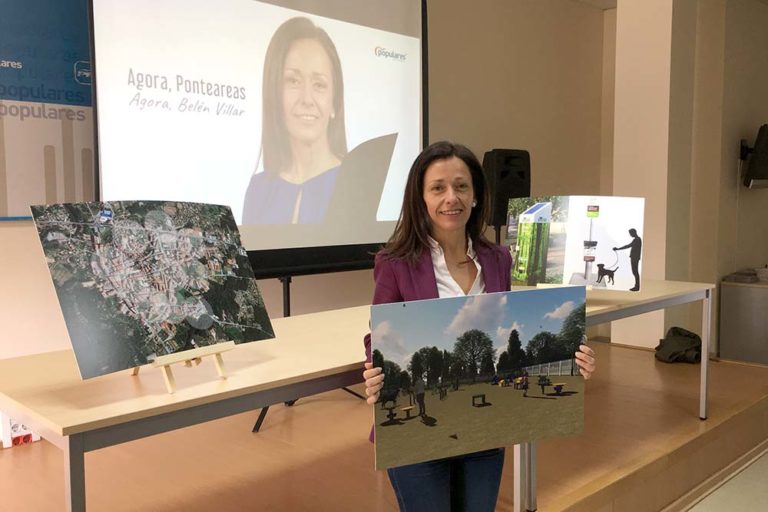 Belén Villar presenta o seu proxecto ‘Pontecan’ para “mellorar a convivencia cos cans”
