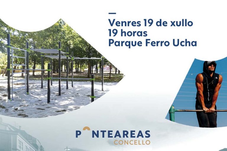 Ponteareas inaugura o parque de calistenia e workout