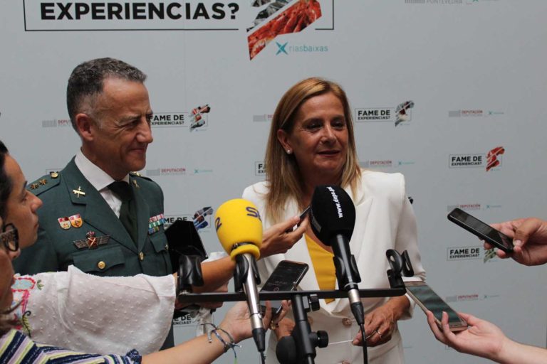 Carmela Silva comprométese a “redobrar a colaboración” da Deputación coa comandancia da Garda Civil