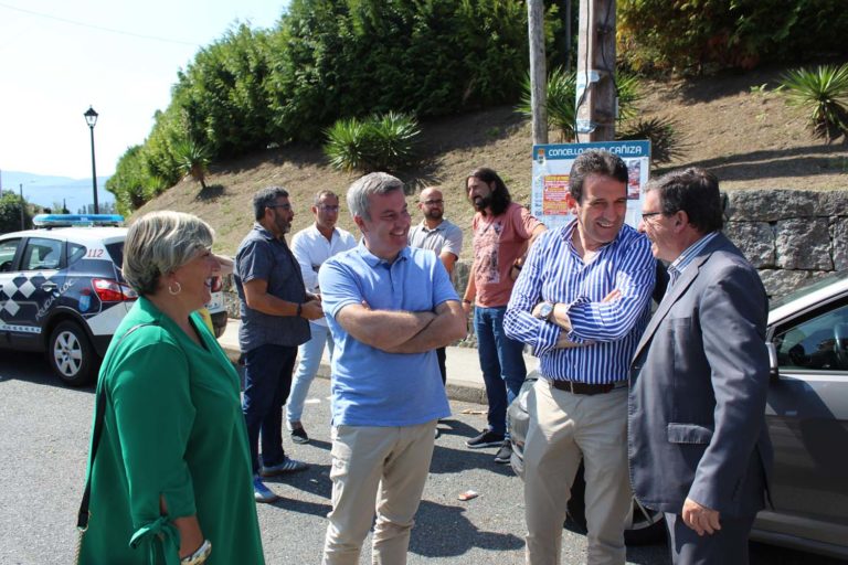 Carlos Font visita as obras das estradas provinciais da Paradanta
