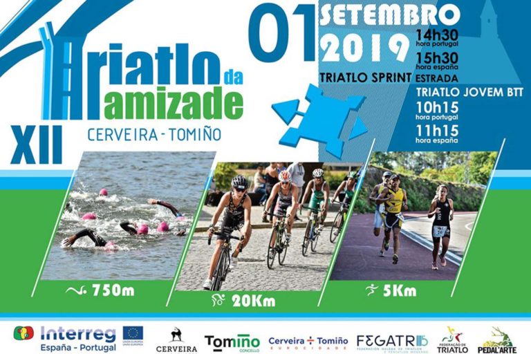 Máis de 300 atletas dánse cita este domingo no ‘XII Triatlón da Amizade Cerveira-Tomiño’
