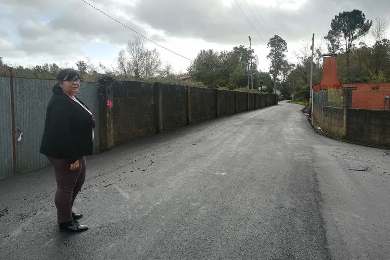 Ponteareas remata a mellora do vial entre o campo de fútbol de Moreira e a estrada provinicial