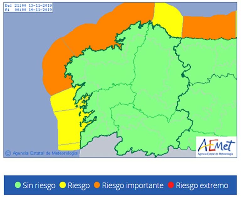 A Deputación activa o protocolo de seguimento do temporal na provincia