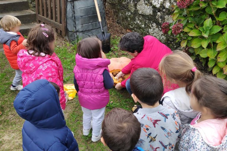 O Rosal pecha o Samaín coa compostaxe das cabazas