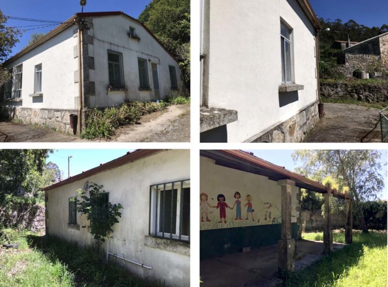 A antiga vivenda dos mestres da escola da Poza en Camposancos recupérase para manter a súa utilidade social