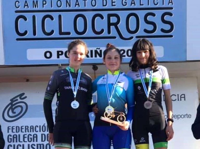 A ponteareá Uxía Soto, campioa galega cadete de ciclocrós