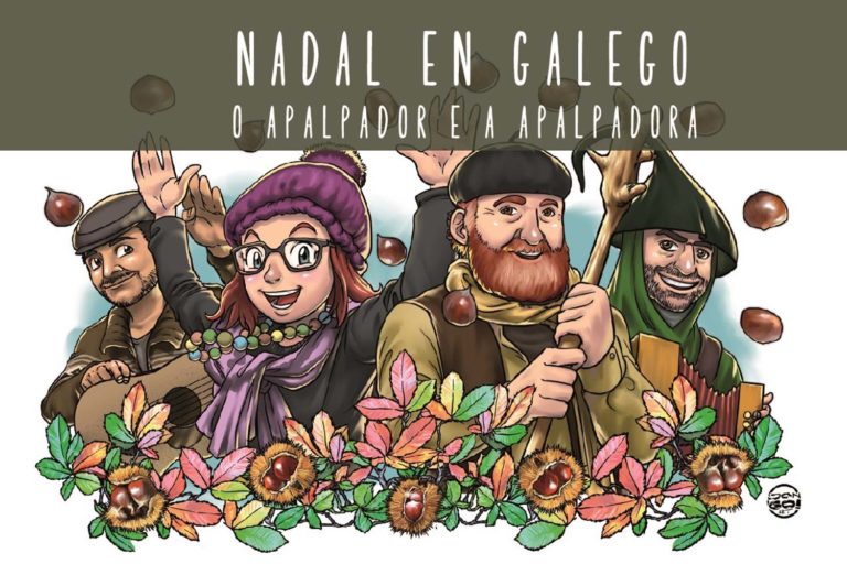 Apalpador e Apalpadora percorren os municipios da provincia dentro do «Nadal en Galego»