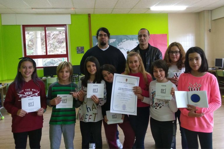O «Concurso interescolar de Poesía Visual Vila de Baiona», entrega os seus premios