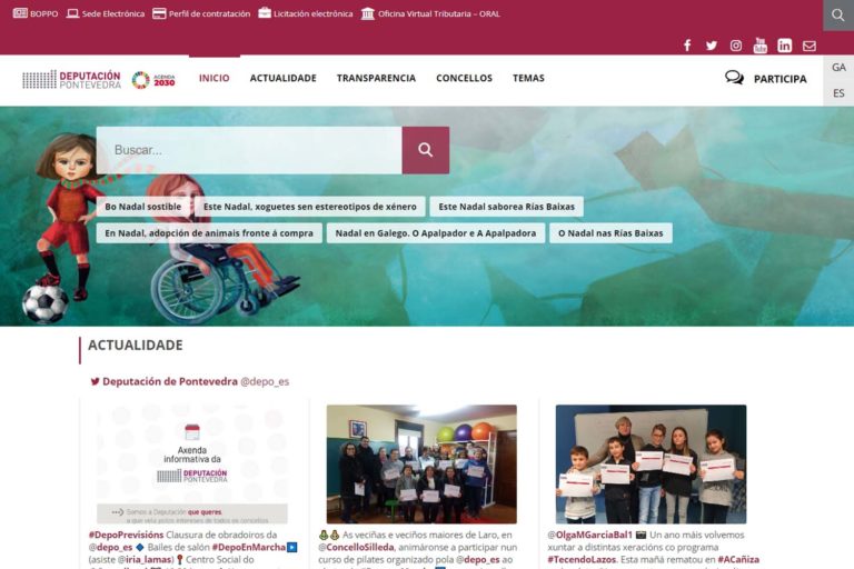 A web da Deputación, a máis accesible das administracións locais do Estado