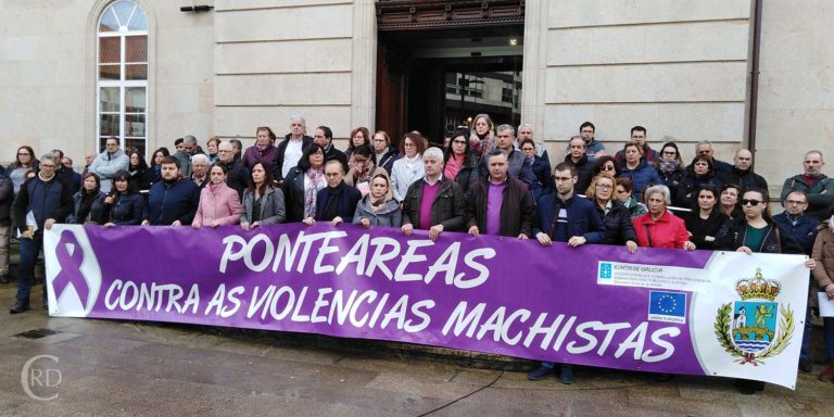 O silencioso berro de Ponteareas contra a violencia machista