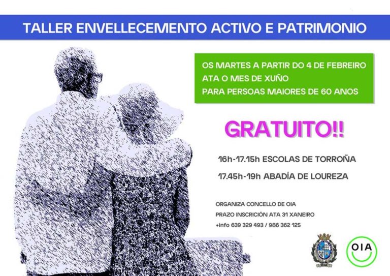 «Envellecemento activo e patrimonio» nova proposta do Concello de Oia para as persoas maiores