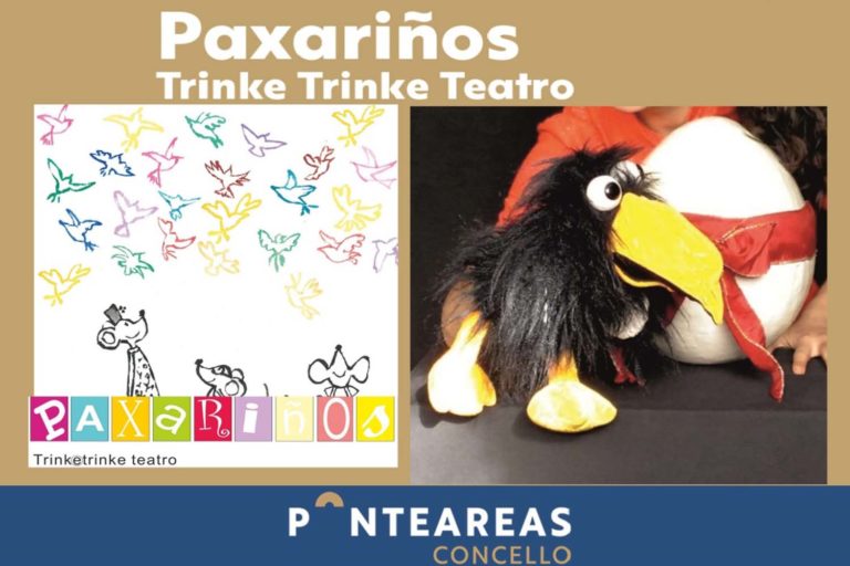 «Paxariños» de Trinketrinke Teatro, o sábado no Auditorio Municipal de Ponteareas