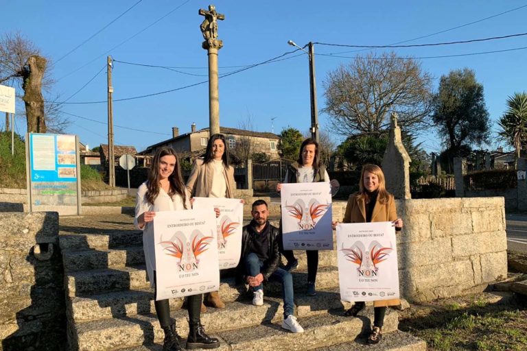 ‘Entroideiro ou besta’, o Entroido de Salceda di “non” ás agresións sexuais