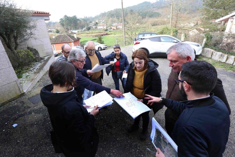 O proxecto de saneamento de Ribadetea, en Ponteareas, segue a súa marcha