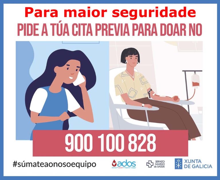 A unidade móbil de doazóns de sangue estará instalada na Guarda o venres 18 e sábado 19 de decembro