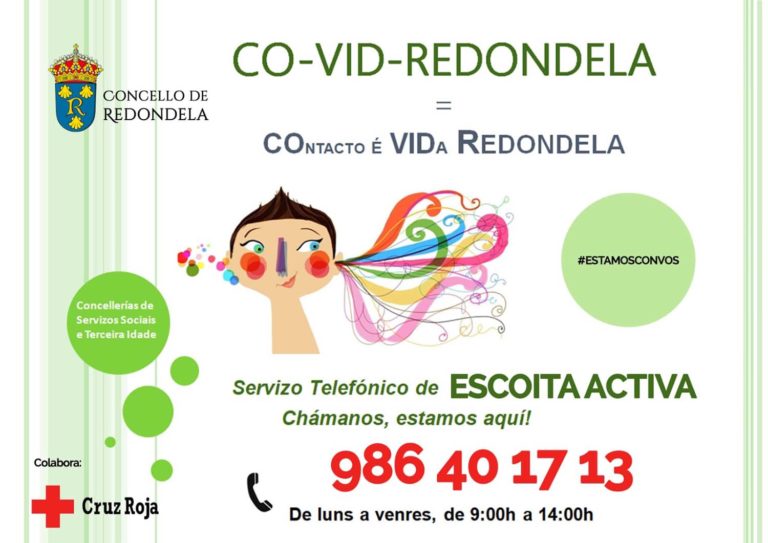 Redondela intensifica a atención aos colectivos e persoas máis vulnerables durante o estado de alarma