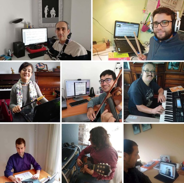O alumnado do Conservatorio de Música da Guarda continúa coa súa formación de xeito telemático