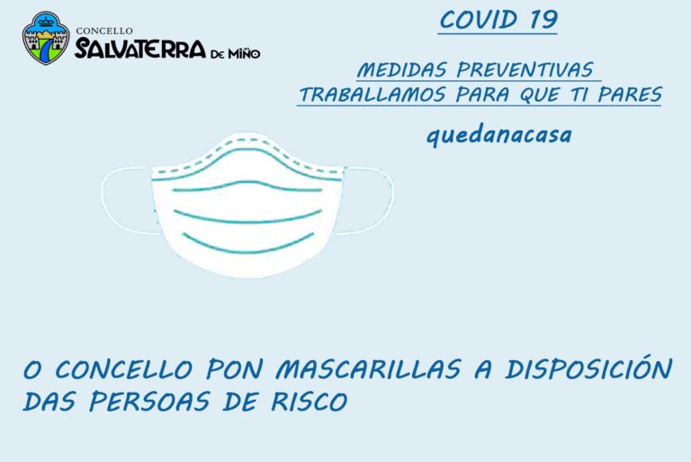 O Concello de Salvaterra proverá de mascaras de protección ás persoas de risco