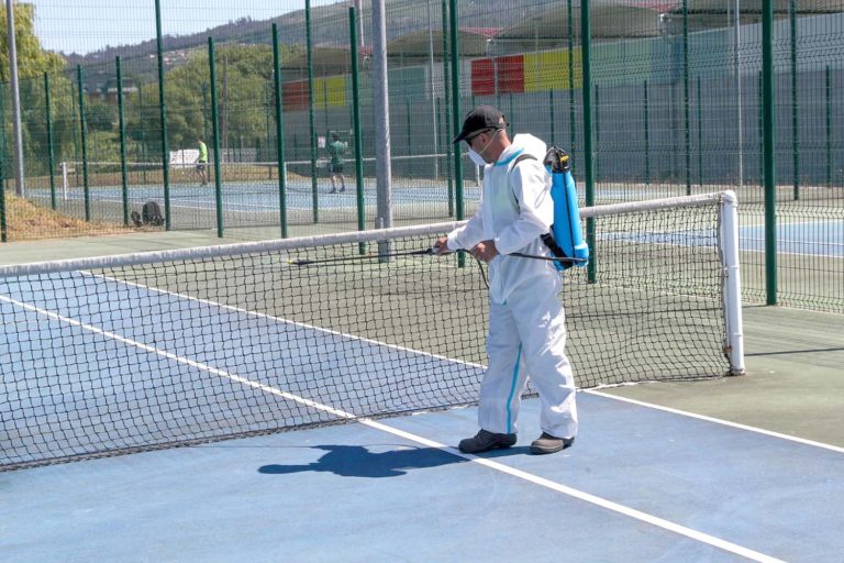 As pistas de tenis de Redondela xa están operativas con todas as medidas de seguridade e aforo restrinxido ao 30 %