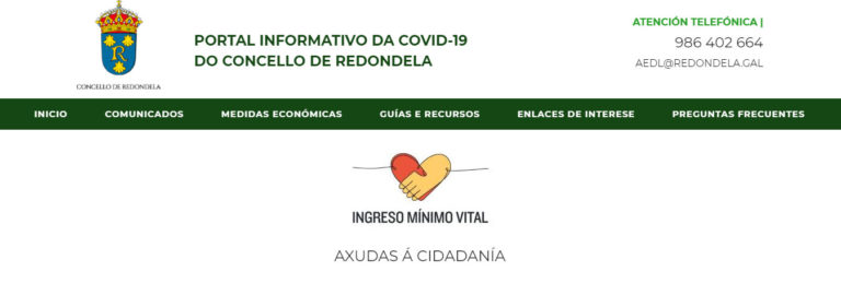 Redondela habilita un servizo de información e orientación sobre o Ingreso Mínimo Vital