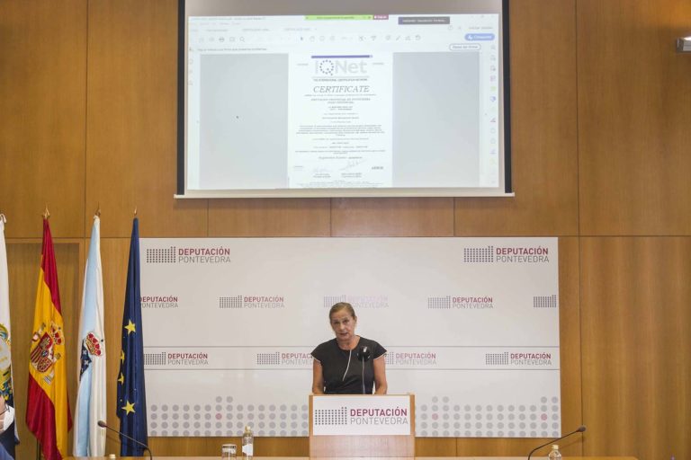 A Deputación de Pontevedra, primeira institución provincial de Galicia en contar co certificado de xestión ambiental de AENOR