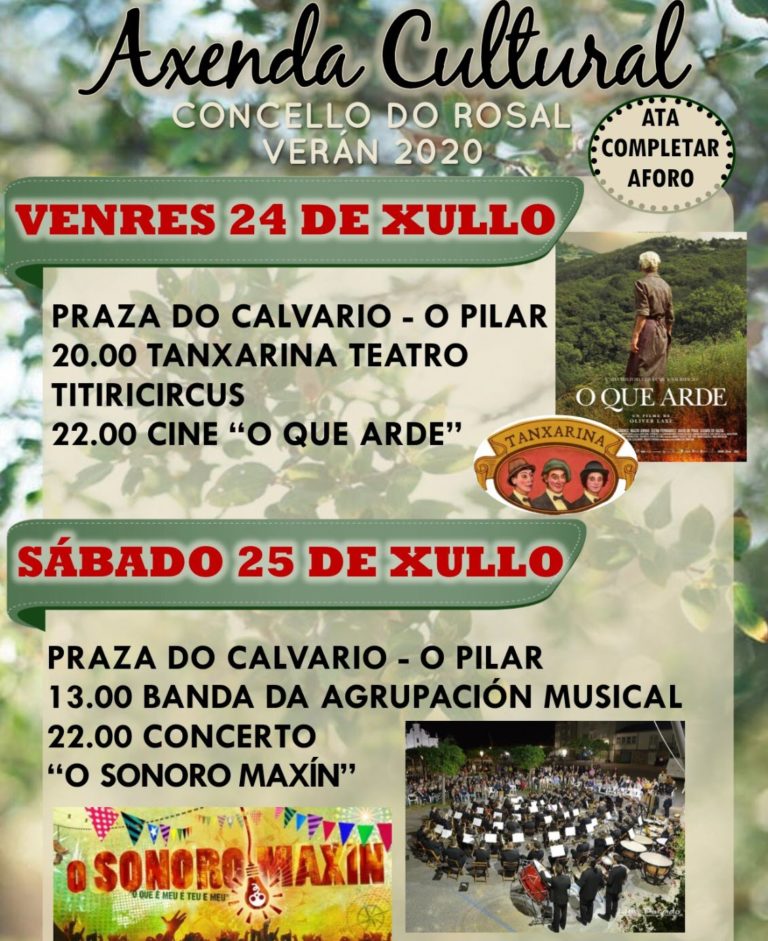 O Rosal celebra as festas do Pilar con música e un espectáculo para toda a familia