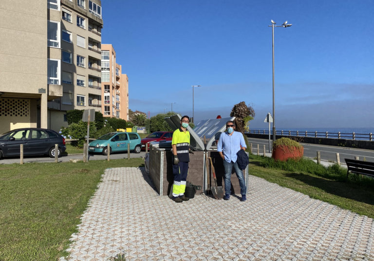 Baiona inaugura o cuarto Centro de Compostaxe Comunitaria no entorno da Galiña Azul