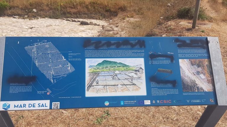 A Guarda condena o ataque ‘vandálico’ contra as Salinas do Seixal