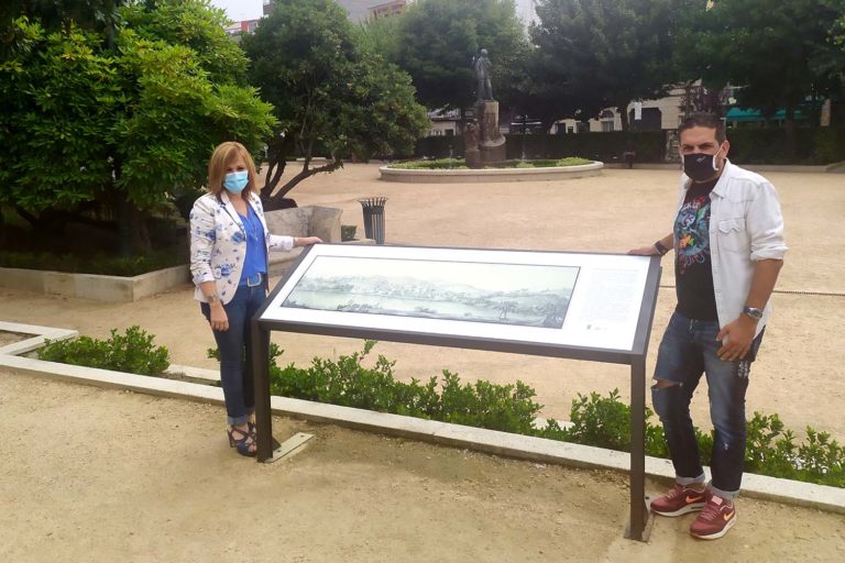 O concello de Redondela inaugura o panel dedicado a Pier Maria Baldi na Alameda Castelao