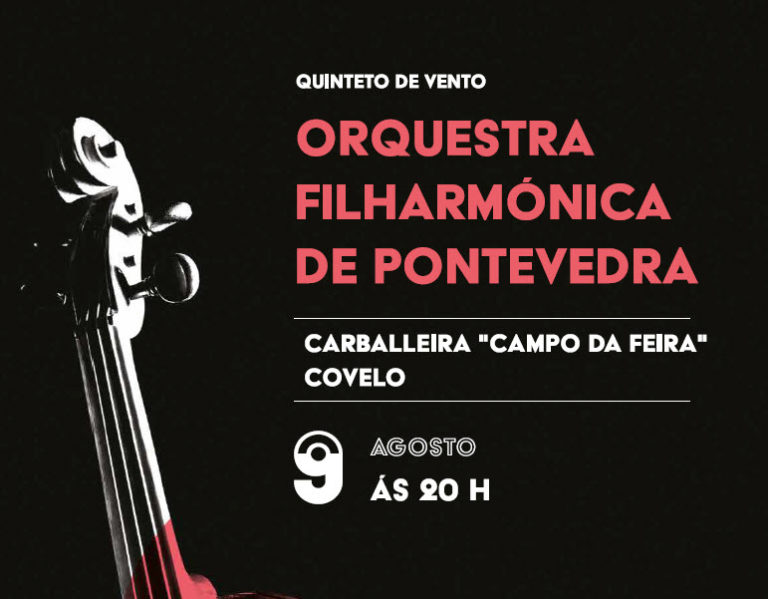 O quinteto de vento da Orquestra Filharmónica de Pontevedra encherá Covelo de música da man da Deputacion