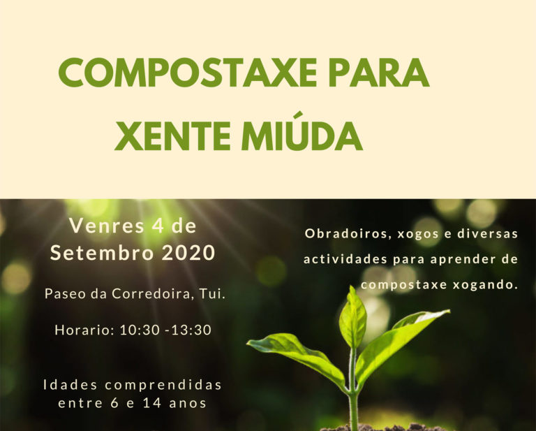 Obradoiro de compostaxe para nenos e nenas o venres 4 en Tui
