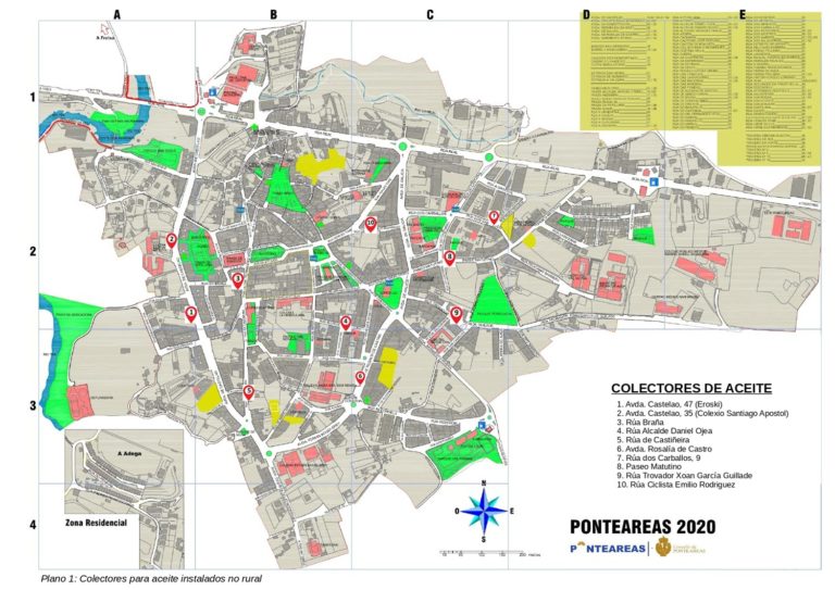 Ponteareas amplía a máis rúas e parroquias a recollida selectiva de aceites de cociña usados