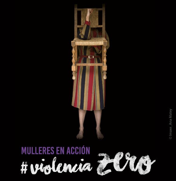 ‘Violencia Zero’ no Rosal coa performance  de Mónica Sueiro