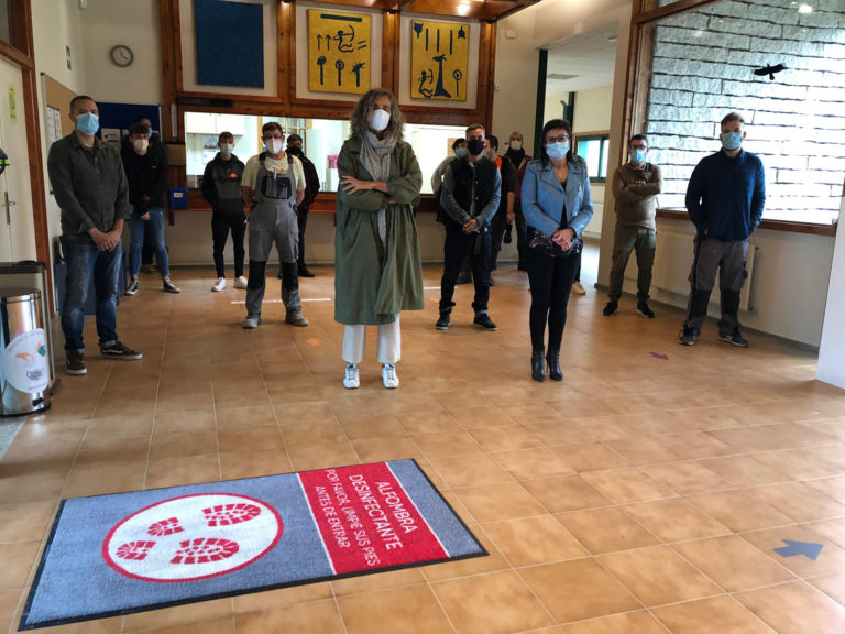 A Escola de Cantería inicia o curso con estritas medidas de prevención contra a Covid-19 e as obras completamente rematadas