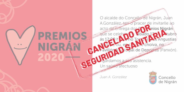 O Concello de Nigrán cancela a gala dos Premios Nigrán, prevista para este sábado, por precaución sanitaria