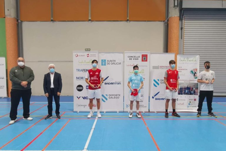 Basilio Porto do Badminton As Neves, campión galego sub-15 no Campionato celebrado no Colexio Rosalía Castro
