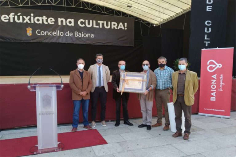 Baiona recoñece a traxectoria e traballo do Instituto de Estudos Miñoranos coa entrega da ‘Medalla de Ouro’ do Concello