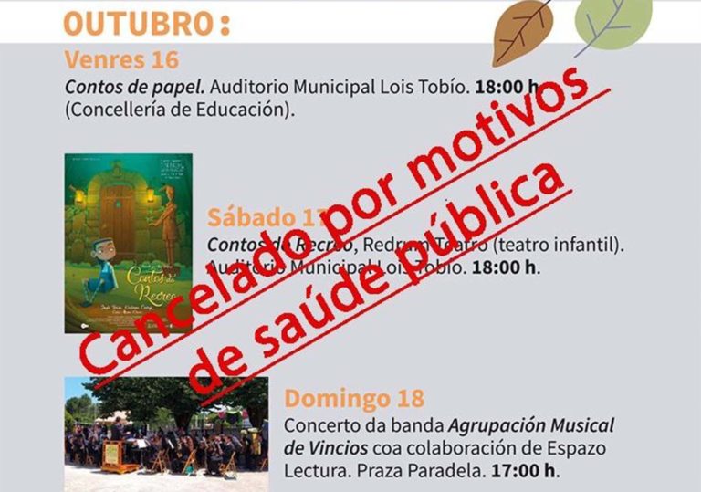 Gondomar suspende todas as actividades previstas para a fin de semana