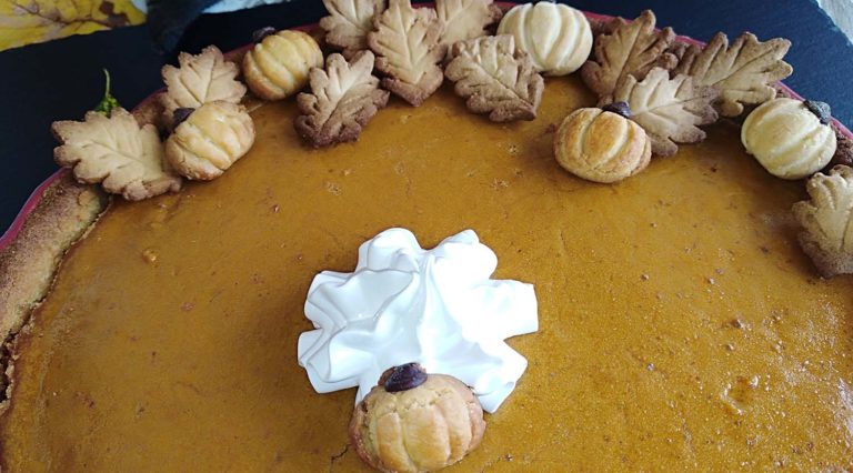 Tarta de otoño sin gluten (una versión de la ‘Pumpkin Pie’ o tarta de calabaza americana)