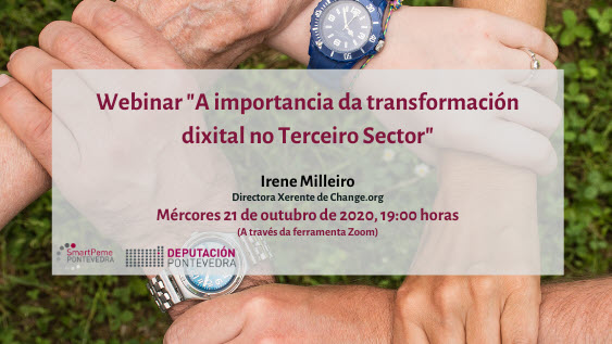 O novo servizo de SmartPeme para o Terceiro Sector toma impulso coa celebración dunha webinar da directora de change.org en Europa
