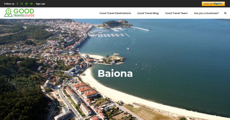 Baiona, entre os 100 destinos turísticos máis sostibles do mundo