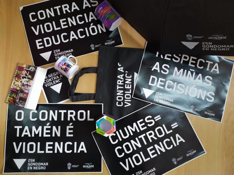 Gondomar vístese de morado na semana na que se conmemora o 25 N