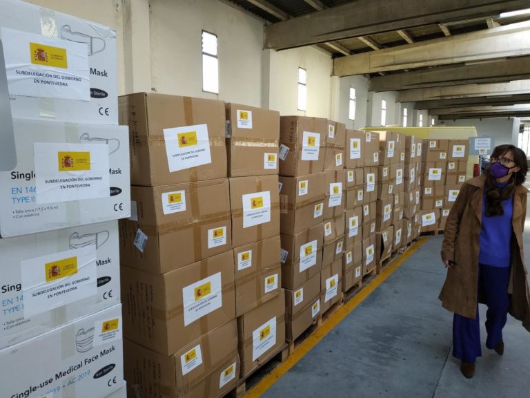 A Subdelegación do Goberno inicia un novo reparto de 192 mil máscaras de protección na provincia