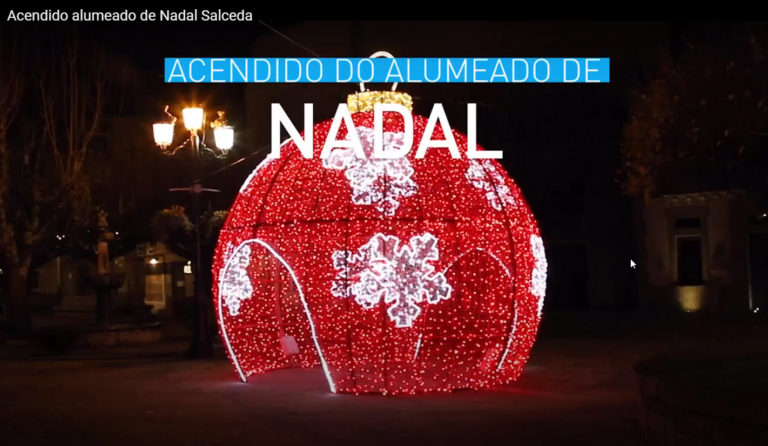Salceda recibe o Nadal vestida de luces
