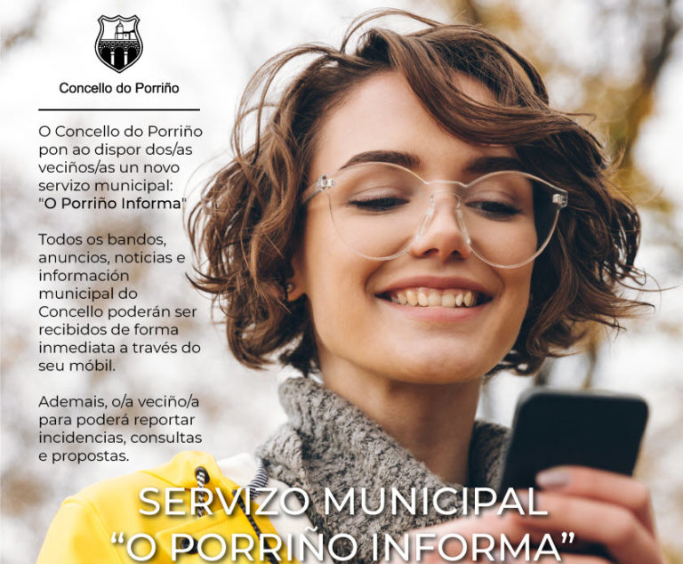 O Concello pon ao dispor da veciñanza un novo servizo municipal “O Porriño Informa” a través dunha aplicación para o móbil