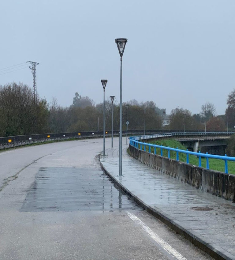 O Consorcio de Augas do Louro finaliza as obras de reparación da estrada na Veiga do Louro