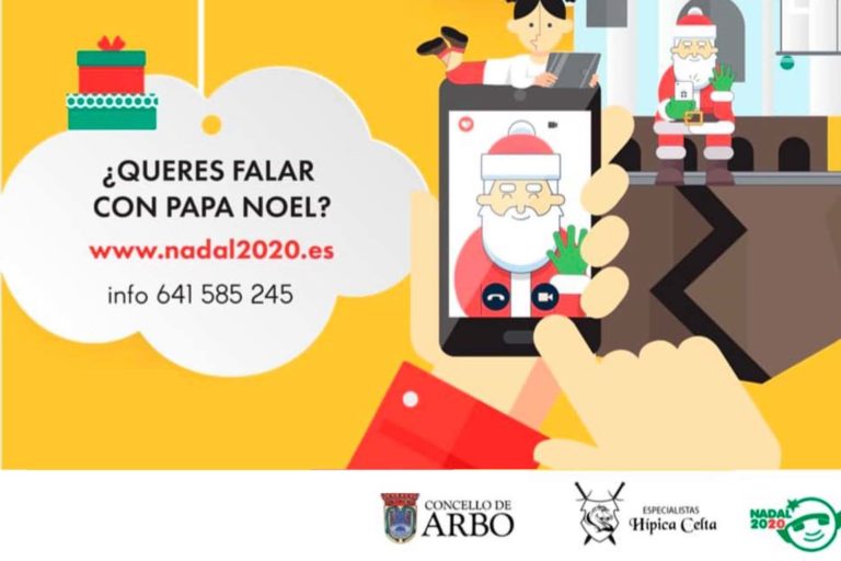 Papá Noel falará cos nenos e nenas de Arbo que así o soliciten