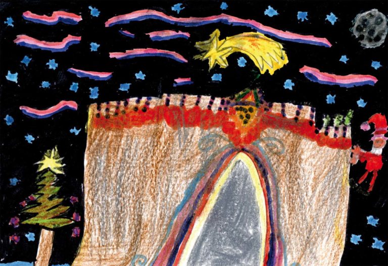 Jara García Coello do CEP de Caldelas é a gañadora do concurso escolar da postal de Nadal do Concello de Tui
