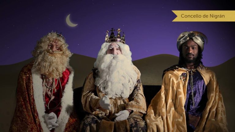 Nigrán acende hoxe o alumeado de Nadal e estrea un vídeo cunha mensaxe sorpresa dos Reis Magos enviada dende Oriente